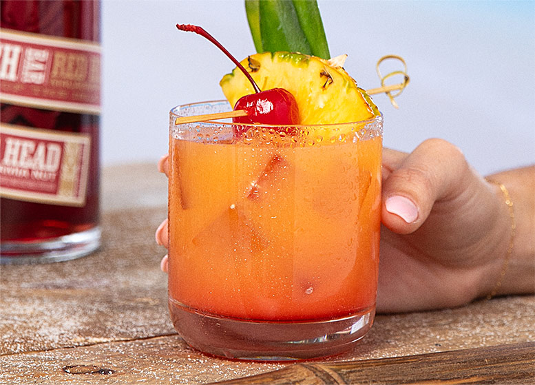 Fruity rum cocktail
